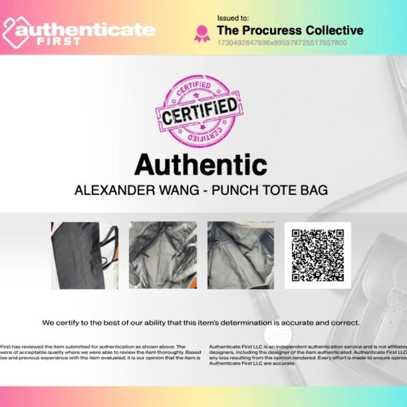 🆕 ALEXANDER WANG 🧿 NWOT Punch Tote Bag, Nylon Canvas - AUTHENTICATED - Picture 15 of 15